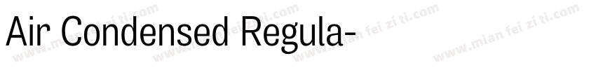 Air Condensed Regula字体转换